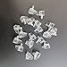 20 Pcs 5mm Clear Plastic Cabinet Shelf Support Pins, Clear Shelf Support Pegs, Shelf Pins Clear Shelf Support Pegs, Shelf Holder Replacement Peg, Shelf Holder Bracket Steel Pins