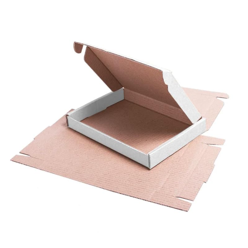 Large Letter PIP Postal Boxes 240 x 210 x 20mm, White Mailing Boxes, Compatible with Royal Mail Large Letter Size (200)