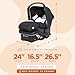 Baby Trend EZ-Lift 35 Plus Ergonomic Lightweight Rear-Facing Infant Car Seat with Multi-Position Base and Cozy Cover, Modern Khaki