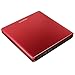Pawtec External USB 3.0 Aluminum 8X DVD-RW Writer Optical Drive with Lightscribe (Red)