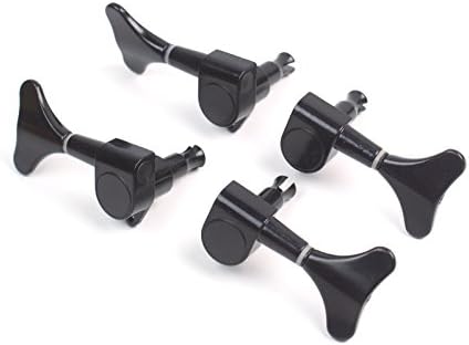 2L+2R Set Electric Bass Guitar Tuning Machines key Head Pegs,Black