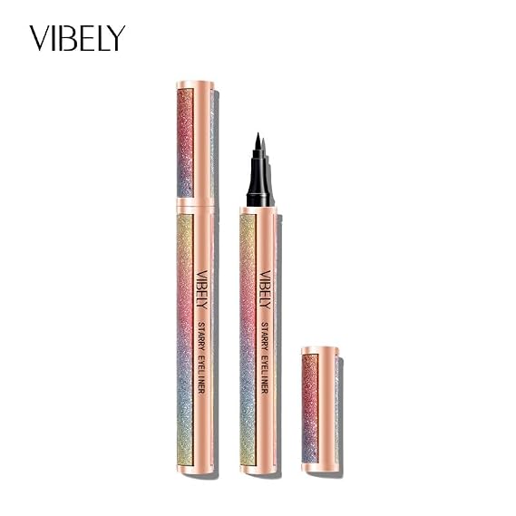 Ursula Vibely Black Waterproof Eyeliner Pencil Quick Drying Long Lasting Eye Liner Marker Pen for Women | Smudge-Proof, Sweat-Proof Liquid Crayon Makeup | Precision Tip Cosmetic Eye Makeup Pen
