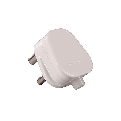 Havells 6A 3 Pin Plug Top 240V (White, Pack of 1)
