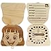 PAMBO Baby Tooth Fairy Keepsake Box- First Teeth and Curl Keepsake Box | Tooth Boxes Saver & Holders for Lost Teeth Kids-Girls