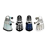 Cathys Candy Cart Doctor Who Dalek Invasion Lot de mini figurines Dalek avec collectionneurs d'action Bobbling 8.3 (DALEK4PK2) Multicolore