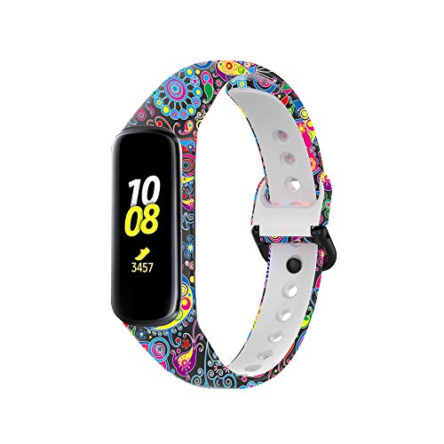 HNQH Pulseiras de relógio compatíveis com Samsung Galaxy Fit2, SM-R220 pulseira de relógio com estam