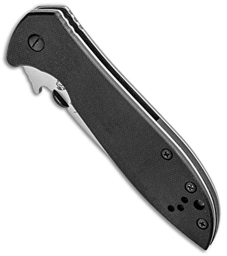 Kershaw Canivete dobrável Emerson CQC-4KXL, lâmina grande de aço inoxidável D2 de 10 cm, abertura ma