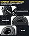 Xprite Wheel Pattern Gas Cap Cover, Aluminum Fuel Filler Door Cover Accessories Compatible with 2007-2018 Jeep Wrangler JK JKU, Matte Black