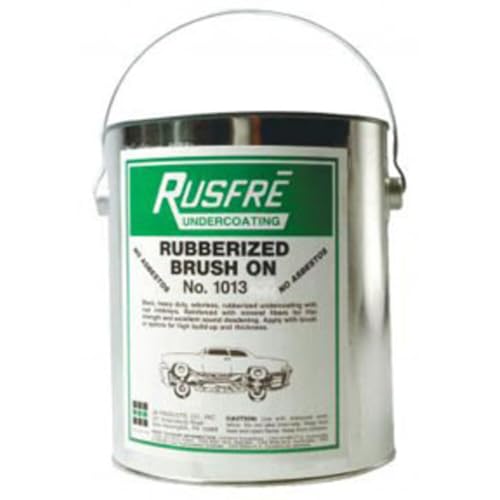 Rusfre RUS-1013 Brush-on Rubberized Undercoating, 1-gallon, black