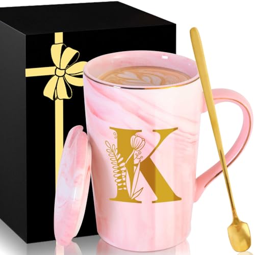 Personalized Pink Marble Mug