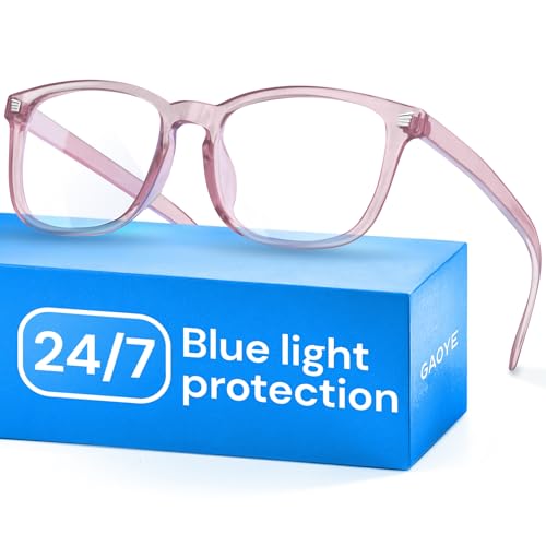 Gaoye Blue Light Blocking Glasses - Fashion Square Fake Eyeglasses, Anti Uv Ray Computer Gaming Glasses, Blue Blockers Glasses For Women/Men