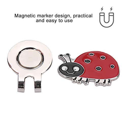 Marcador de Bola de Golfe, Clipe de Chapéu de Golfe Magnético Feminino de Aço Inoxidável Marcador de