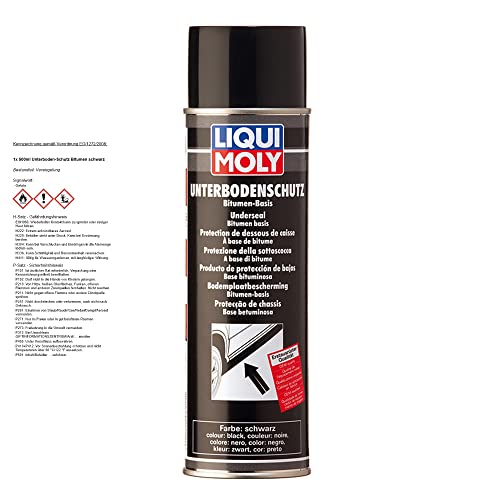 LIQUI MOLY Underseal Bitumen, black (Spray) | 500 ml | Body protection | Underbody protection | SKU: 6111