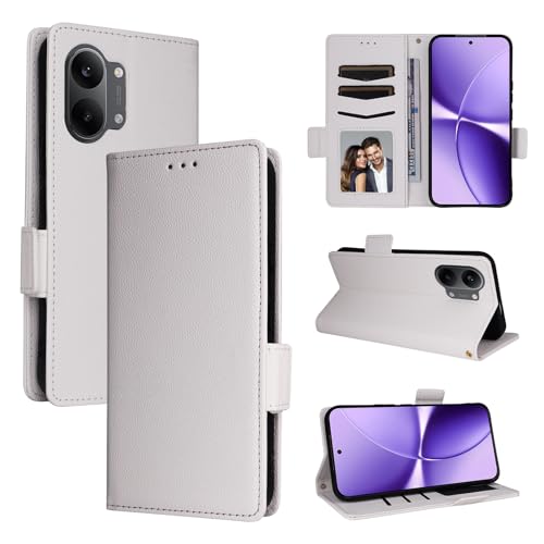 �X�}�z�P�[�X �Ή��@�� for Tecno Spark Go 3 / Pop 20 �X�}�z�P�[�X�y�t���b�v�X�^���h�E�}�O�l�b�g�J�E�J�[�h�X���b�g�t���E�H���b�g�z White