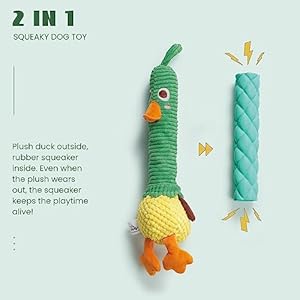 Nocciola-2-in-1-Duck-Dog-Toy-with-a-Large-Rubber-Squeaker-Durable-Stuffed-Squeaky-Chew-Toys-for-Aggressive-Chewers - Cucciolini Doodles   Nocciola-2-in-1-Duck-Dog-Toy-with-a-Large-Rubber-Squeaker-Durable-Stuffed-Squeaky-Chew-Toys-for-Aggressive-Chewers