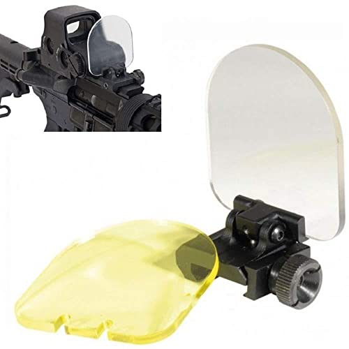 AWETHE Sight Protector Impact Shield Protector Rounded Foldable Lens Cover Shields Rail Mounted Sight Protector 20mm Clear Transparent Scope Lens Protector - Image 3