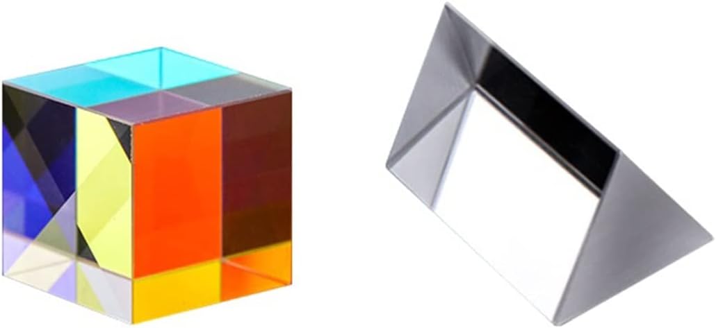 Prisms & Kaleidoscopes Optical Experiment Set Triangular Prism Plane Imaging Experimental Equipment Science Classroom Optics Kits (Color : B)