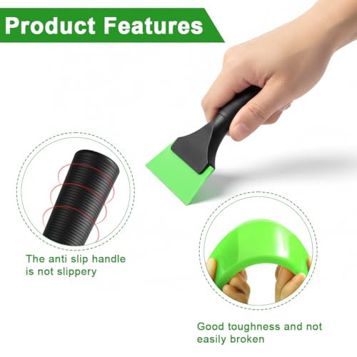 Image of STHIRA Window Tint Scraper, 5-inch Window Film Rubber Squeegees for Paint Protection Film, Decorative Vinyl Wraps, Non-Abrasive Bubble Free Film Applicator