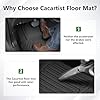 Cacartist Floor Mats Custom Fit for Buick Envision 2021 2022 2023 2024 2025 2026 Accessories TPE 3D All Weather Floor Liners for Envision 1st & 2nd Row Heavy Duty Durable