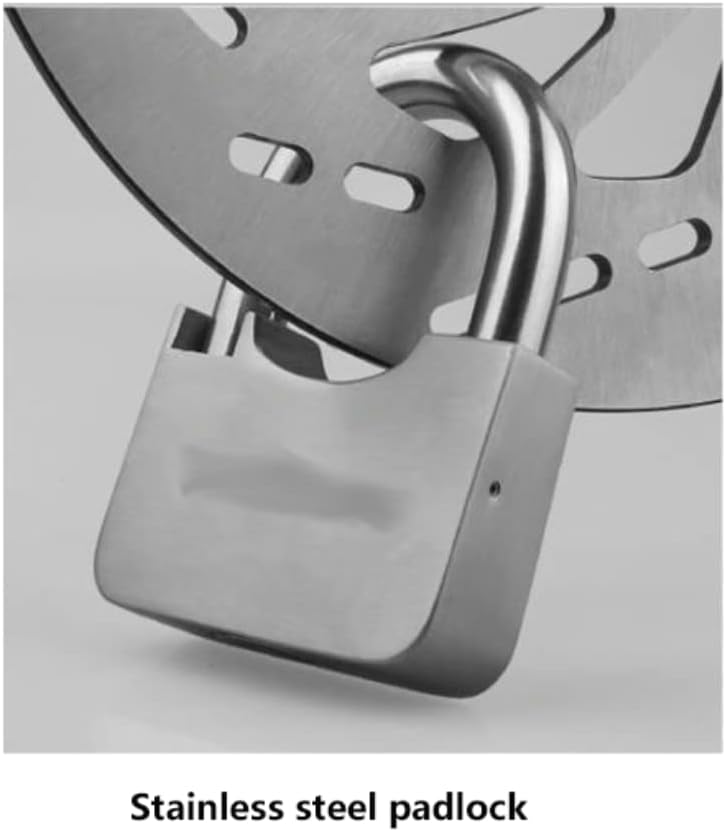 Padlocks for Outdoor Padlock with 4 Keys Lock Hook Diameter 12 Mm Stainless Steel Padlock Suitable for Garage Door Warehouse Keylock