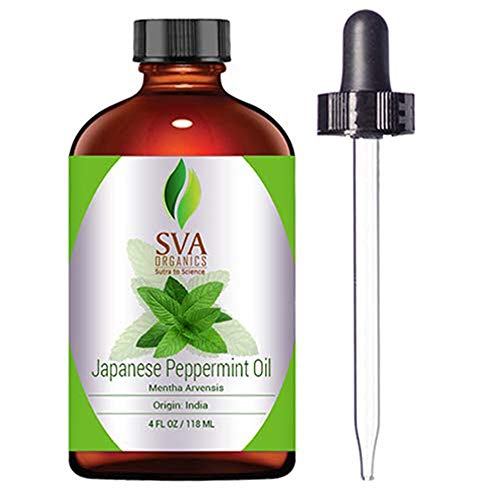 SVA Organics Japanese Peppermint Essential Oil - 4 Oz 100% Pure and Natural