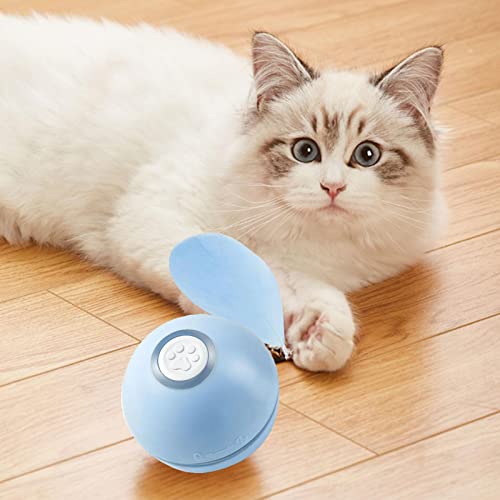 Bola de brinquedo de gato eletrônico,Brinquedo recarregável engraçado do gato da bola do balanço do