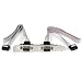 Produktbild StarTech.com 2 Port Seriell DB9 Slotblech mit 10 Pin (IDC 10) Pinheader Kabel 40cm