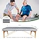 Luriseminger 2pcs Spannbezug mit Loch für Massageliege Wasserdicht, 70 x 190cm Ölresistenter Bezug für Massageliege Waschbar Massageliege Überzug für Kosmetik-Tische und Therapie-Bänke (Grau)