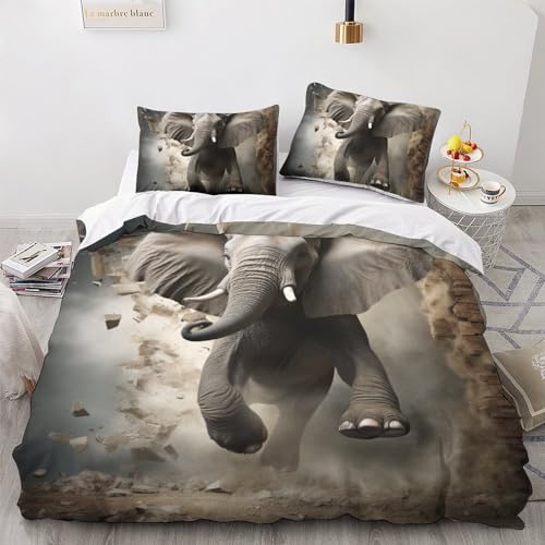 Ensemble de couette gothique 3 pièces doux en microfibre avec imprimé 3D
