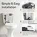 Techo Touchless Toilet Flush Kit, Adjustable Sensor, 1256315 Adapt k1954, Automatic Toilet Flusher - Easy to Install