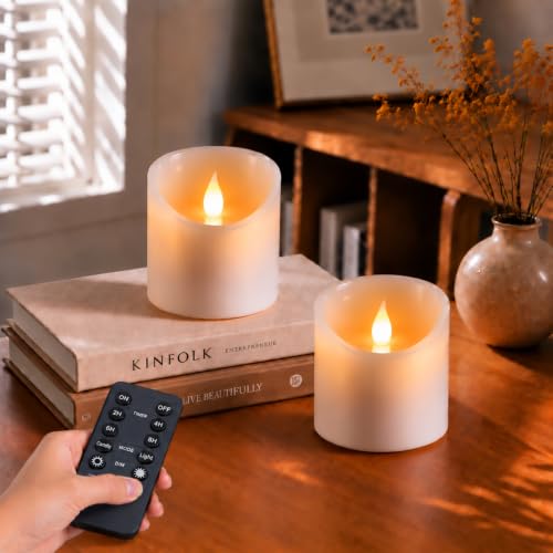 Tediselu 3'x3' Flickering Flameless Candles...