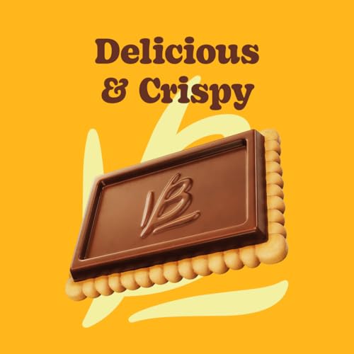 Image of Bauducco Choco Biscuit Cookies - Crispy Chocolate-Covered Biscuits, Individually Wrapped for Snacking, Dessert, and Lunch Boxes, 22.8 oz (Pack of 18, 4 Cookies per Pack)