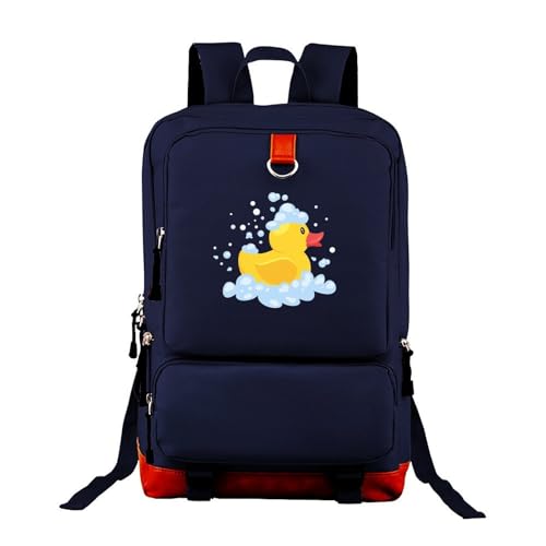 Navy Bubble Duckling Daypacks Oxford Lightweight Durable for Casual College Student Books Bag 12