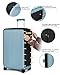 Travelkin Clear Luggage Cover Protectors For Suitcase Transparent TPU Suitcase Cover Protector Fit 18-32 Inch Luggage