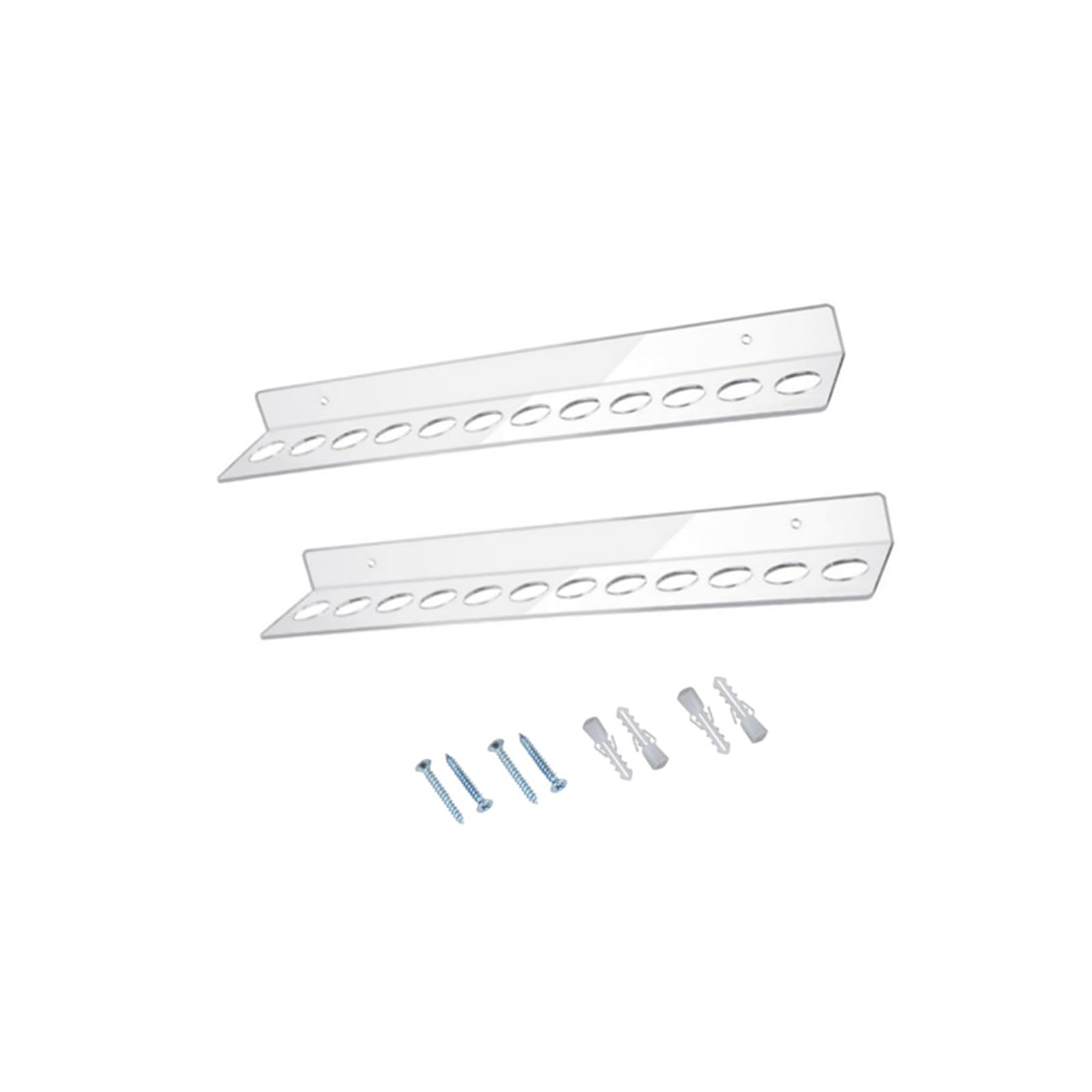 Buxuaaaa 12 Slot Clear Wall Mount Scissor Holder Acrylic Tool Organizers Workspaces Tidying Storage Solution for Craft Room Tool Organization Rack
