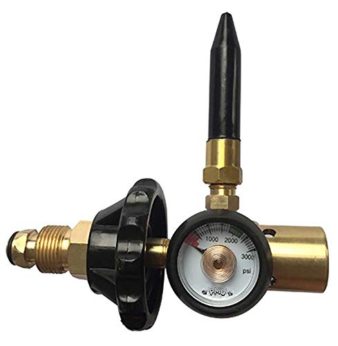 PMU Helium Tank Regulator Filler Valve for Balloons with Gauge Pkg/1 - //coolthings.us