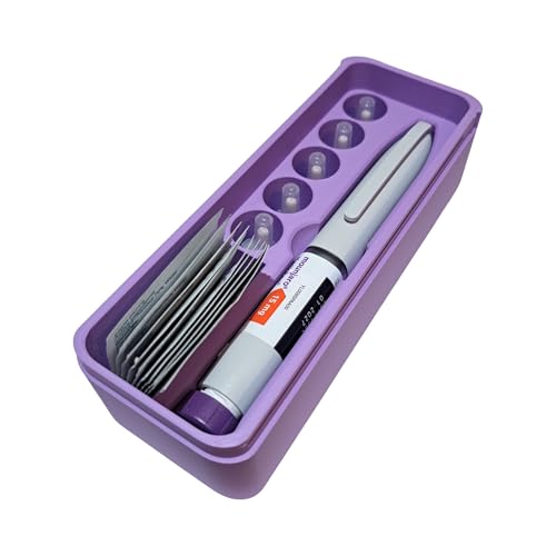 Monjaro KwikPen Weight Loss Pen Fridge Hard Case Travel Hardshell Diabetes Case for Monjaro (Pastel Purple)