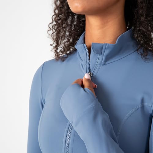 Image of YITTY Active Women's Ultraluxe Full Zip Jacket, Athleisure, 4-Way-Stretch, Thumbholes