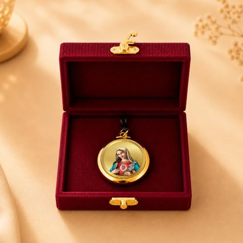 Image of DIVINITI 24K Gold Plated Double-Sided Religious Pendant with Premium Gift Box, Spiritual Locket for Men & Women, Devotional Jewellery for Gifting & Everyday Wear