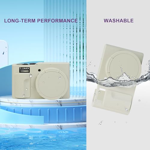 Funda de silicona para cámara Panasonic ZS99 blanca miniatura 6