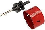 KOTARBAU Sierra perforadora HSS de 68 mm con broca centrada, corona de perforación, sierra circular perforada, corona de sierra para metal, acero inoxidable, madera, plástico