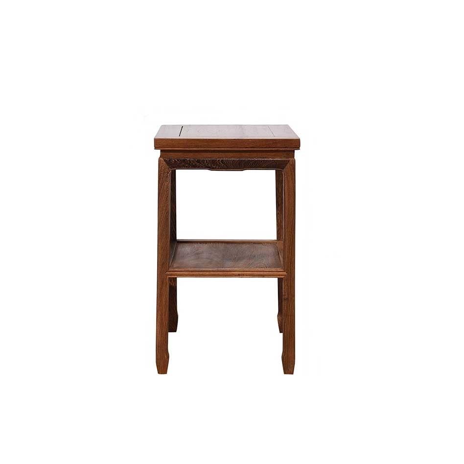 eexbz Sofa Wooden Sofa Side Table Corner Table Small Coffee Table Simple Double Layer Chinese Style Small Square Table Small Tea Table Sofas for Living Room