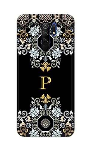 Image of Printed Hard Back Cover Case for Mi Poco M2 | Mi Poco M2 Reloaded Back Cover (Alphabet P) -1803