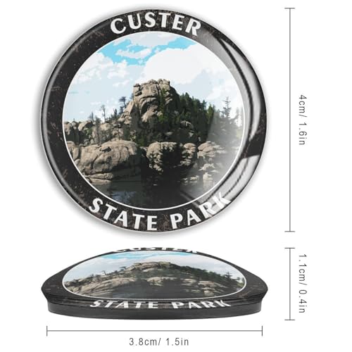 Aimants Custer State Park pour fixer vos notes sans rayer le frigo - 3