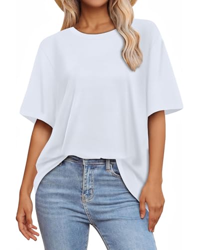 Womens Oversized T Shirts Loose Fit Graphic Tees Summer Casual Short Sleeve Tops