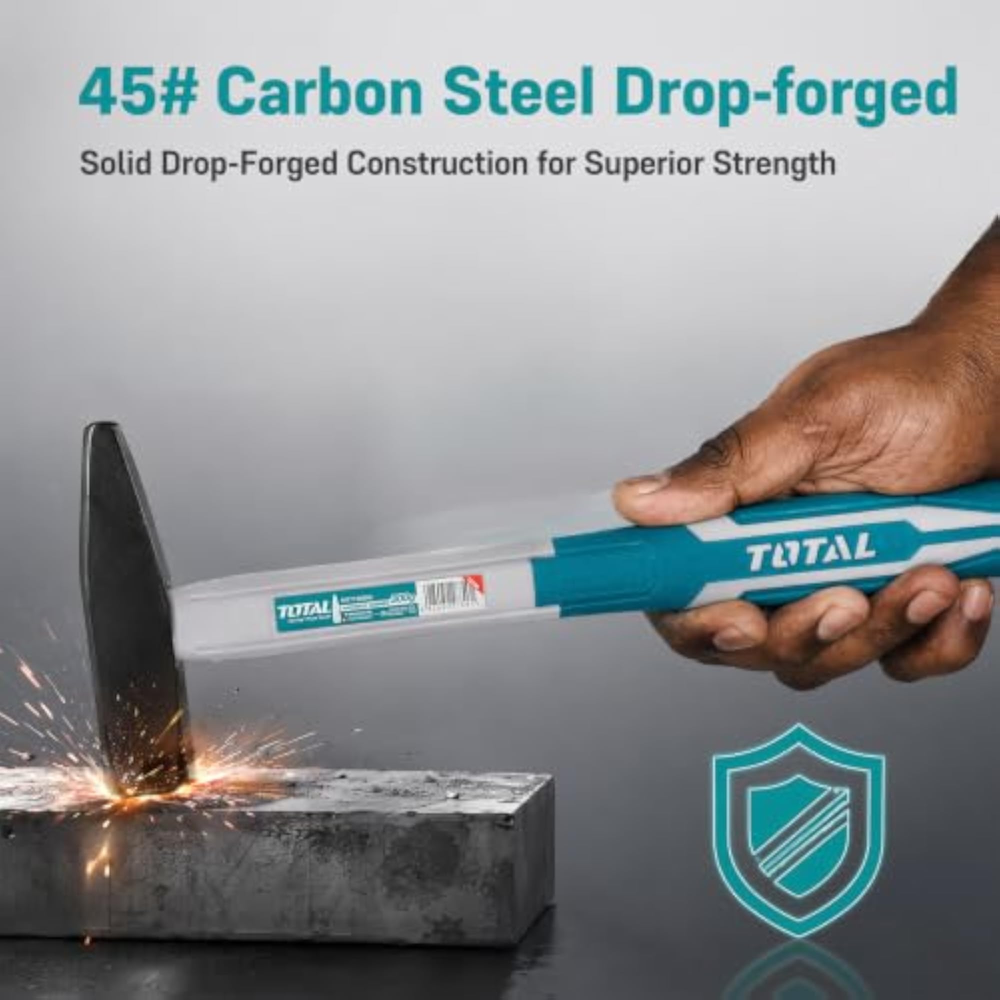 Machinist Hammer, Drop-Forged Carbon Steel, Fiberglass Handle