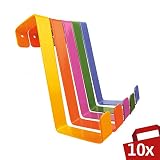 Extraíble: ¡No se requiere instalación permanente para los ganchos sencillos para abrigos de 4smile! Simplemente engancha las perchas en una puerta y su resistente acero te permitirá colgar cualquier cosa de forma segura. El diseño de la aleta de los ganchos evita daños al marco al cerrar la puerta. Cada gancho para ropa tiene un orificio en el lado estrecho que es necesario para el proceso de fabricación y, también, ideal si deseas arreglar el gancho.