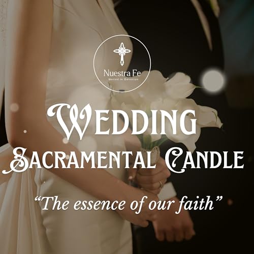 Authenthic Unity Candles for Wedding Ceremony Set Made by Mexican Artisans at La Villa de Guadalupe | Wedding Candles for Ceremony | Wedding Unity Candle Set | Memorial Candles for Wedding Ceremony