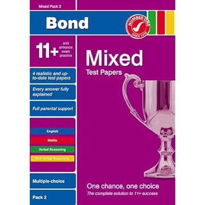 Bond 11+ Test Papers Mixed Pack 2 Multiple Choice