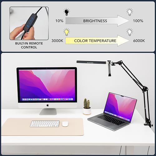 Double-Head-LED-Desk-Lamp-Ultra-Wide-Coverage-for-72-Workspaces-Eye-Caring-360-Adjustable-Stepless-Dimming-Remote-Control-10-Brightness-Modes-3-Color-Temperatures-Energy-Efficient